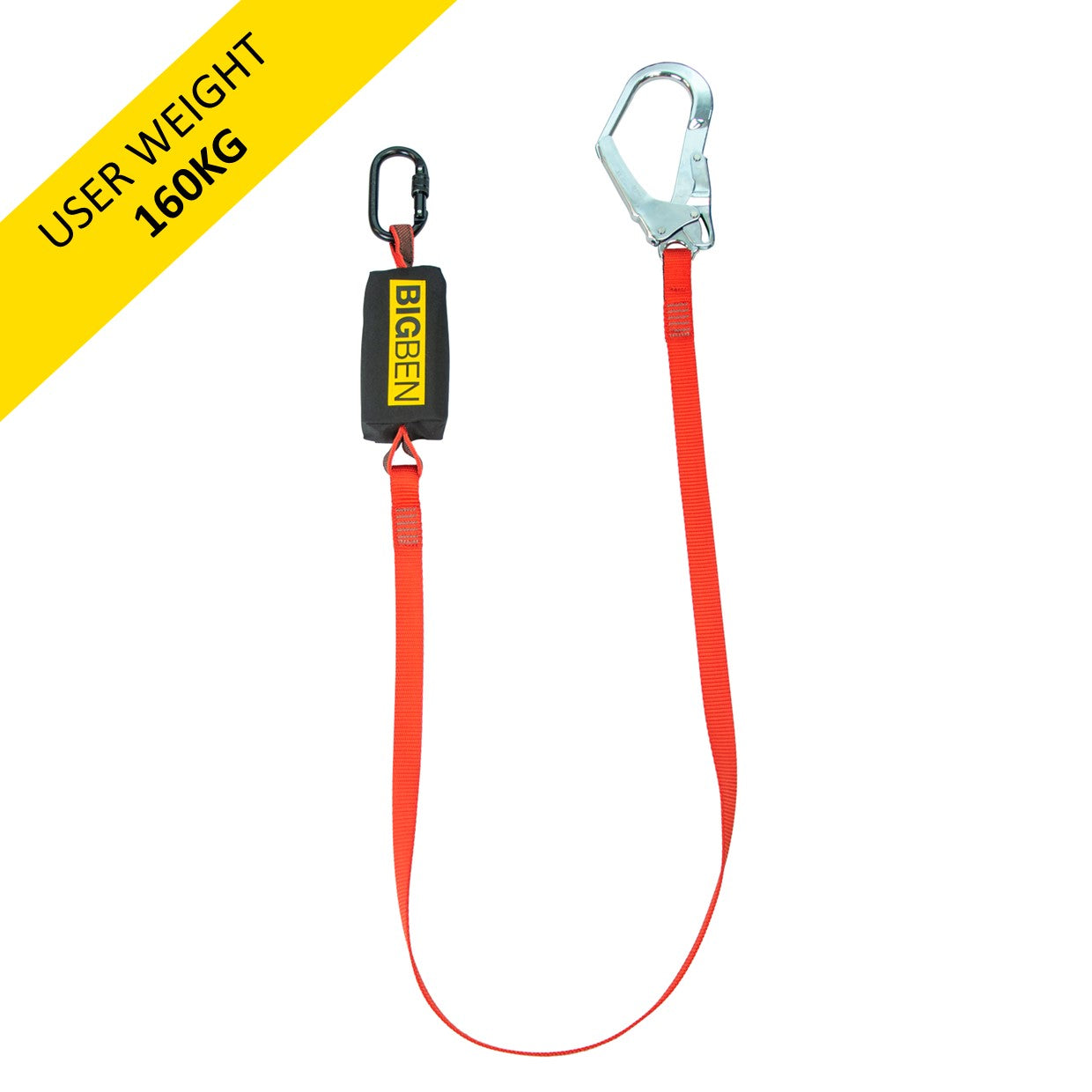 BIGBEN® BIGGUY Webbing Fall Arrest Lanyard with Steel Scaffold Hook