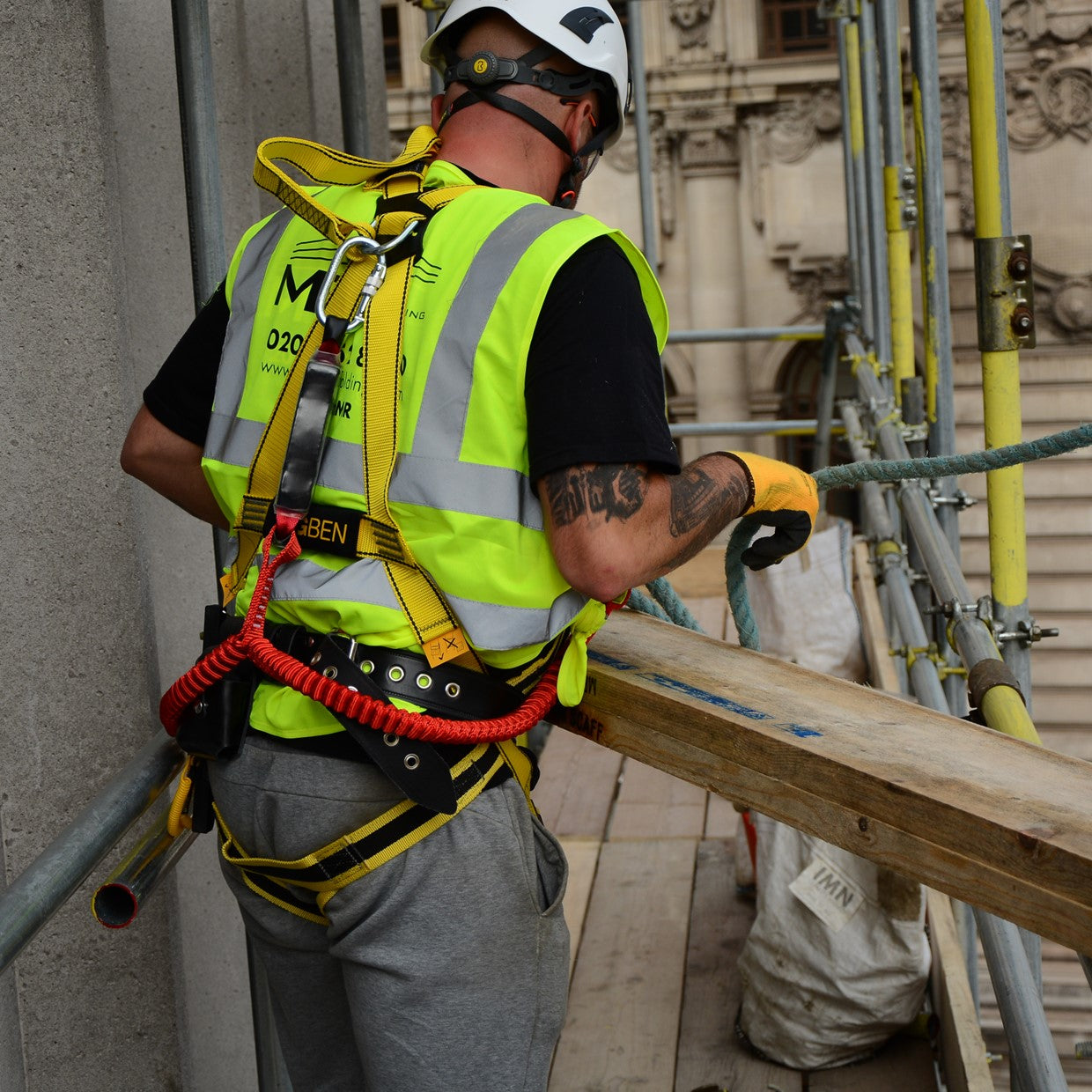 BIGBEN® Twin Tailed Elasticated Fall Arrest Lanyard
