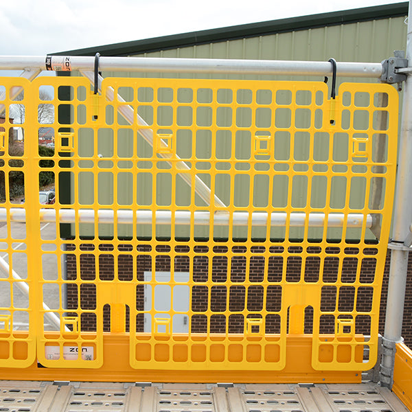 Yellow plastic brick guard