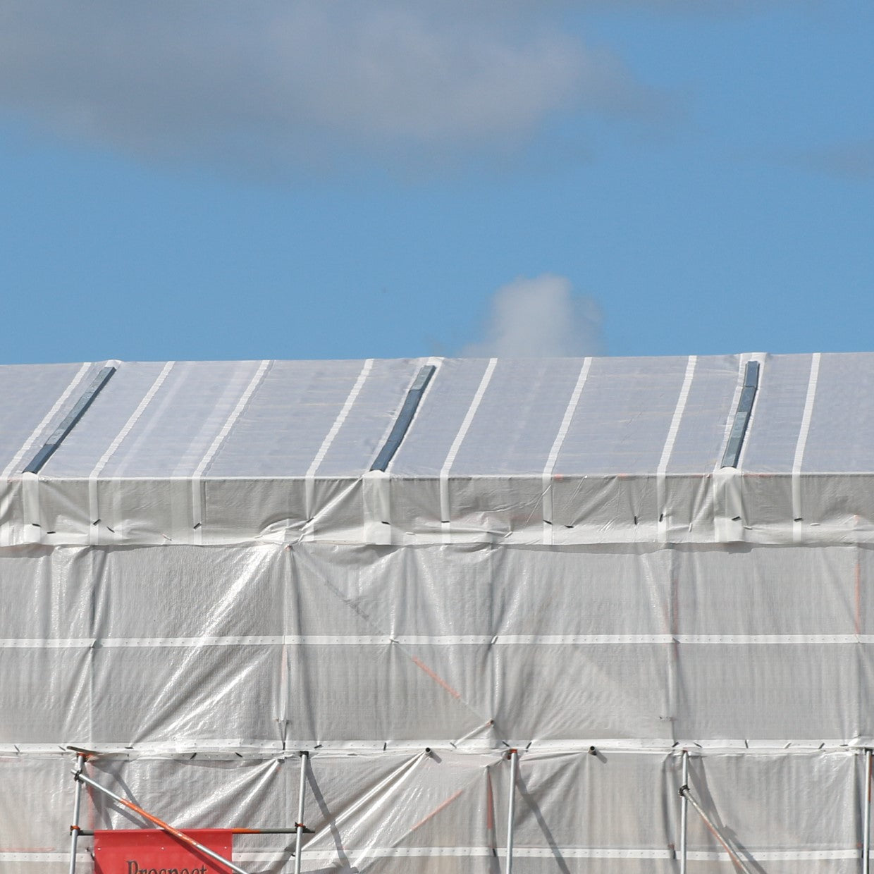 BIGBEN® Temporary Roof Cover (3.35m x 50m) White
