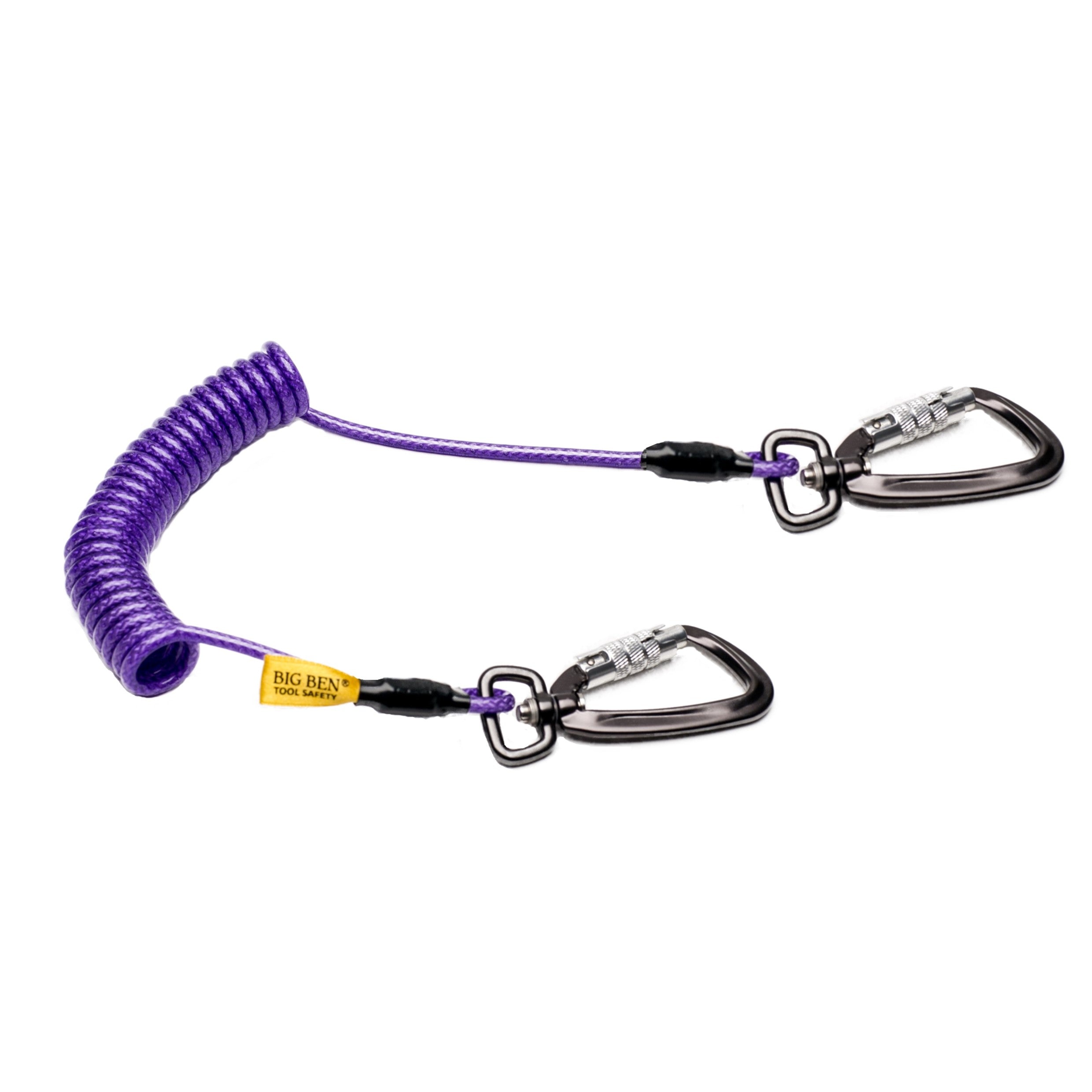 BIGBEN® 2m Tool Safety Rope with Swivel Twistlock Carabinas on each end