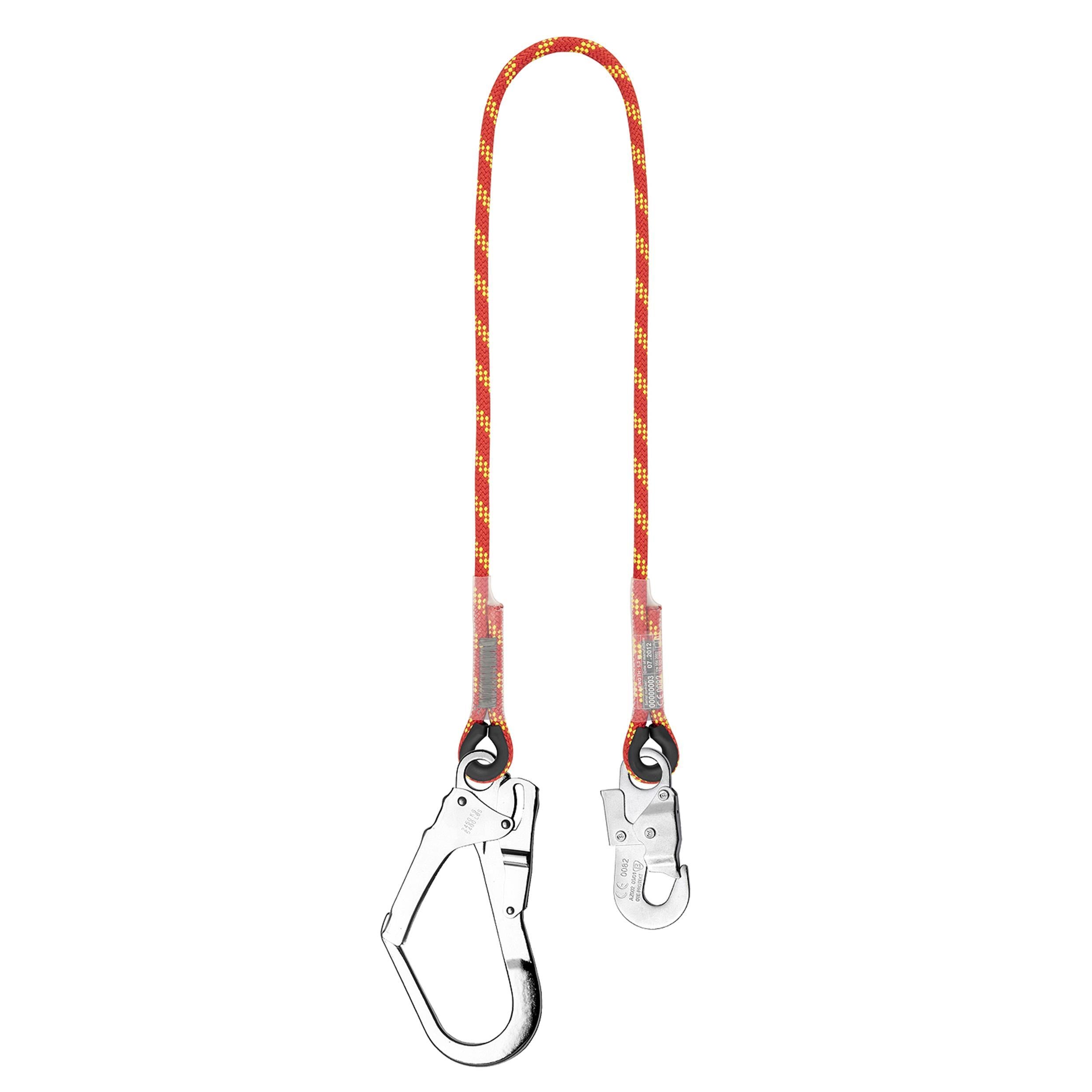 BIGBEN® Braided Rope Fall Restraint Lanyard with 1x Snap Hook & 1x Scaff Hook