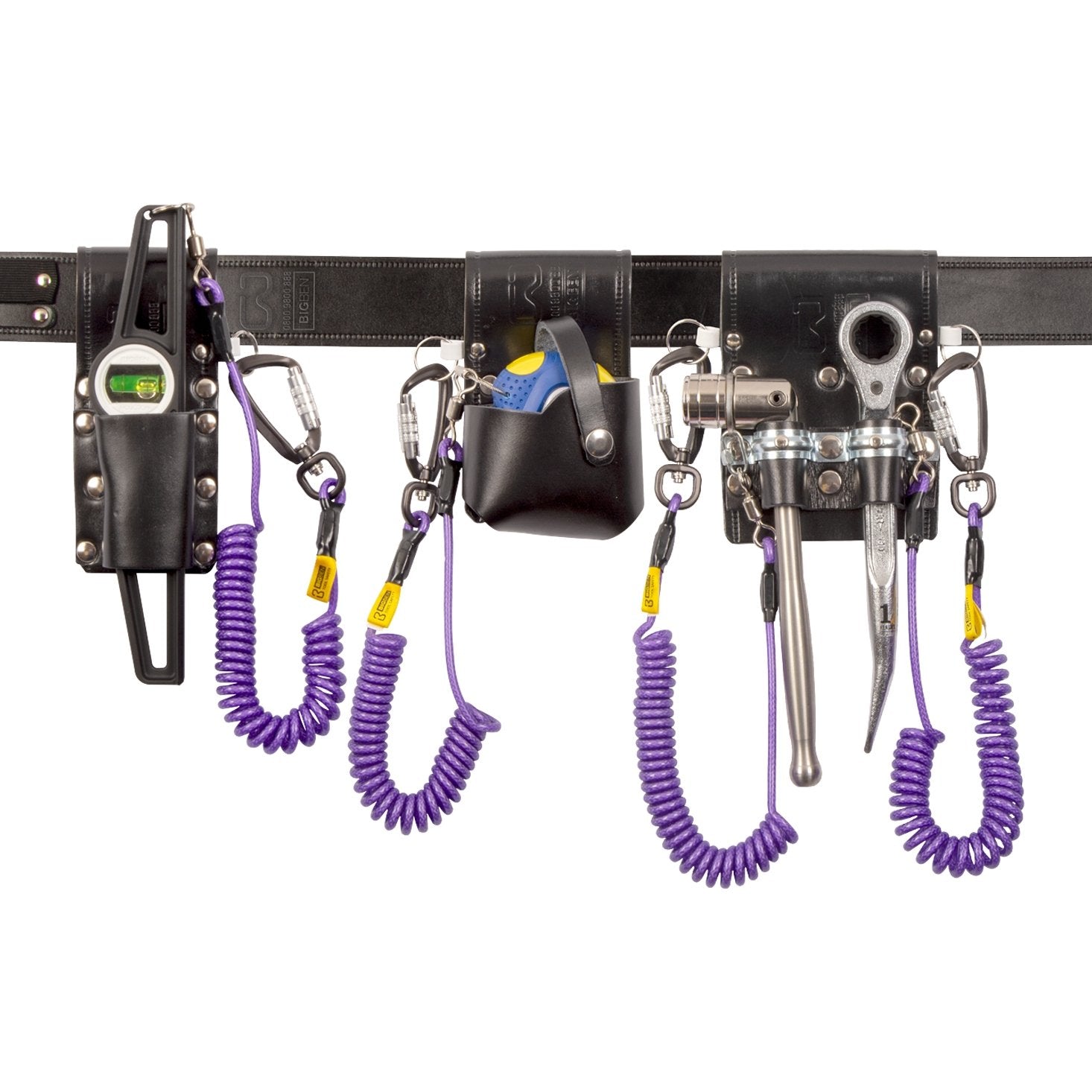 BIGBEN® Deluxe Scaffolder's Tool Belt Kit with Tethered Scaffold Tools
