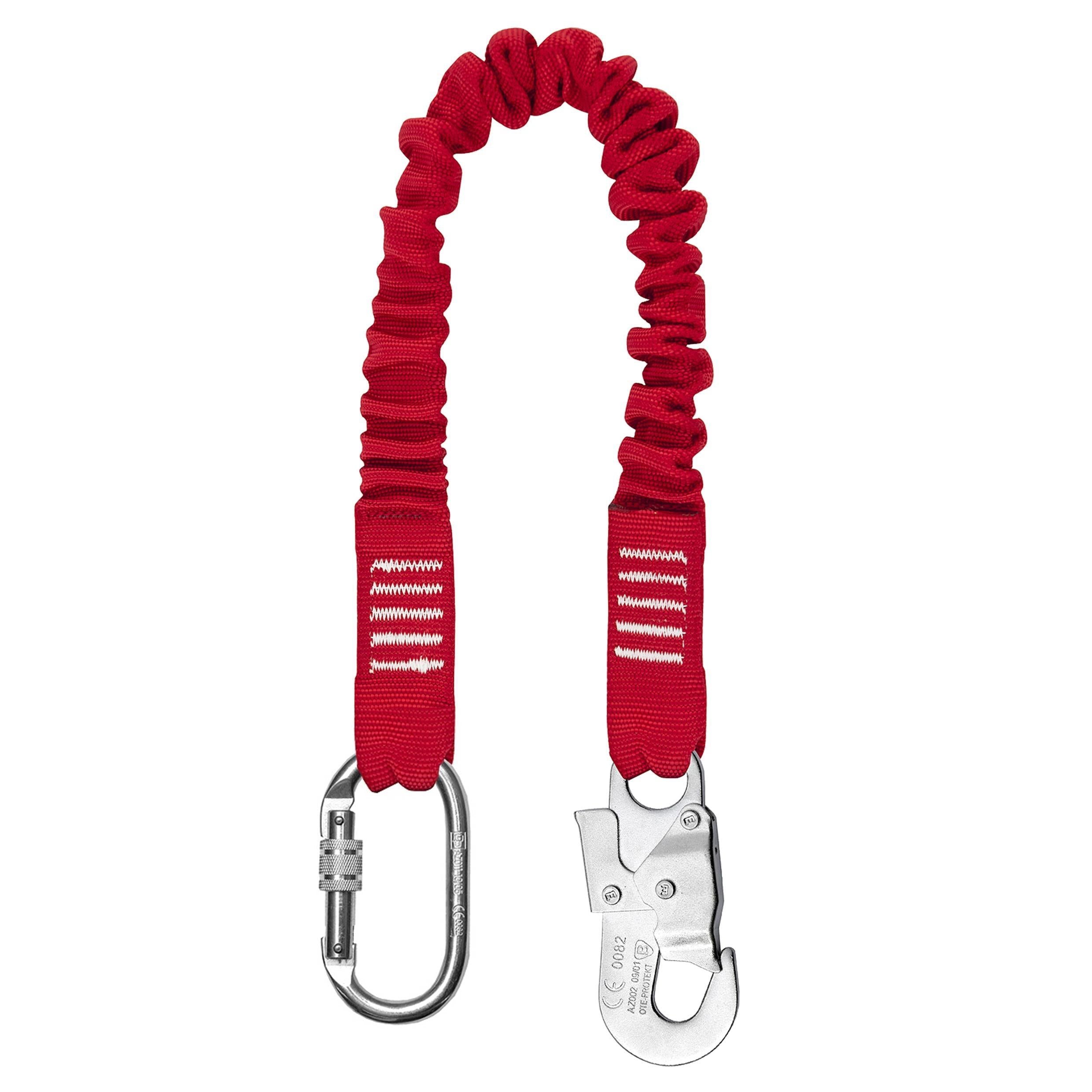 BIGBEN® Elasticated Fall Restraint Lanyard with 1x Carabina & 1x Snap Hook