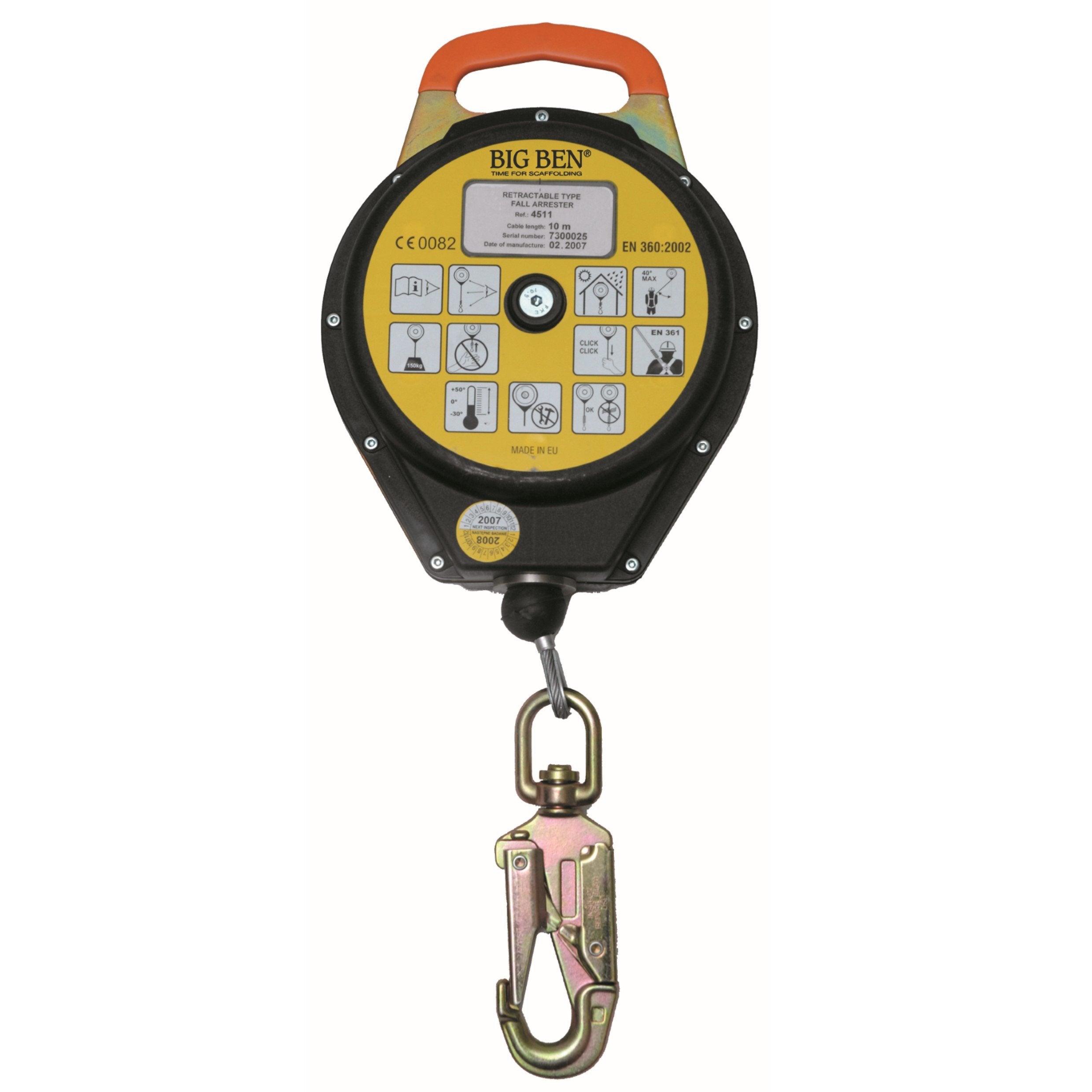 BIGBEN® Fall Arrest Block comes with Fall Indicator
