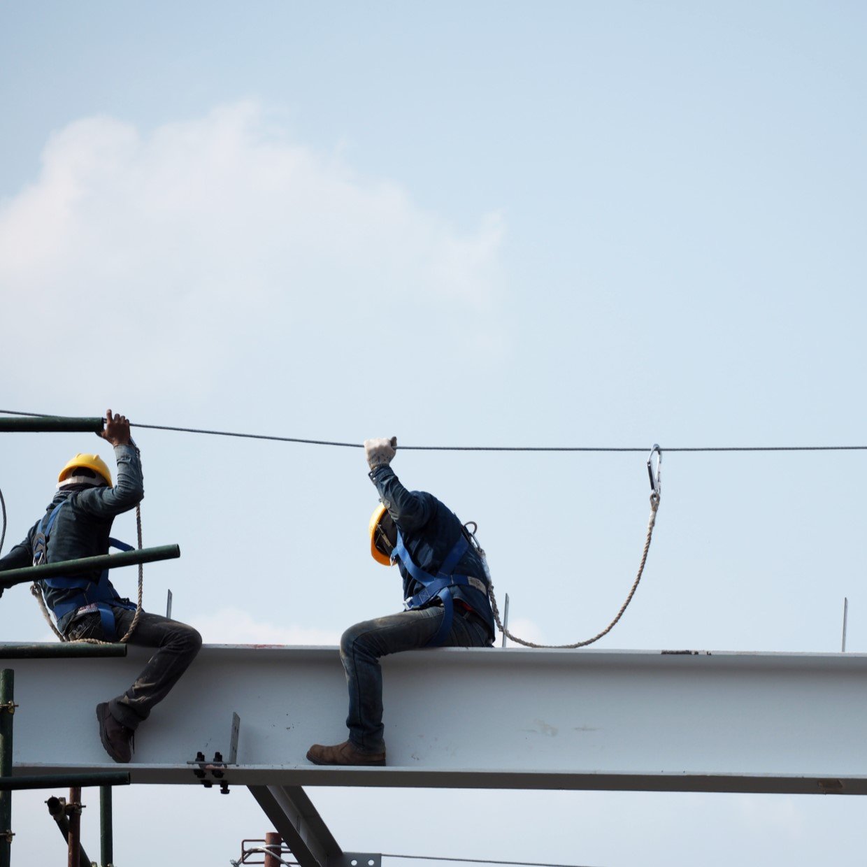 BIGBEN® Temporary Horizontal Lifeline System 4-Man with Galvanised Wire Rope