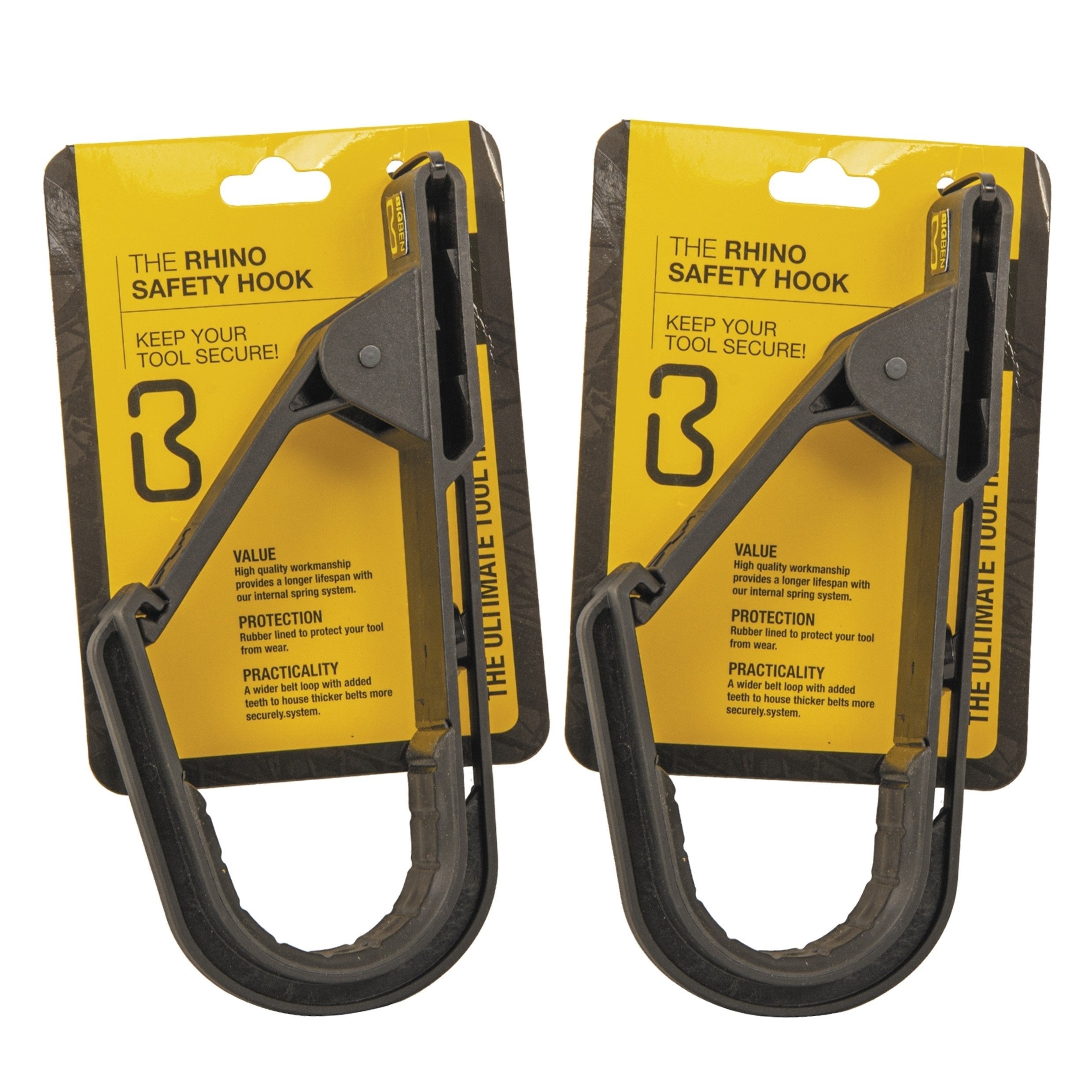 BIGBEN® Rhino Safety Hook for Cordless Power Tools (Twin Pack)