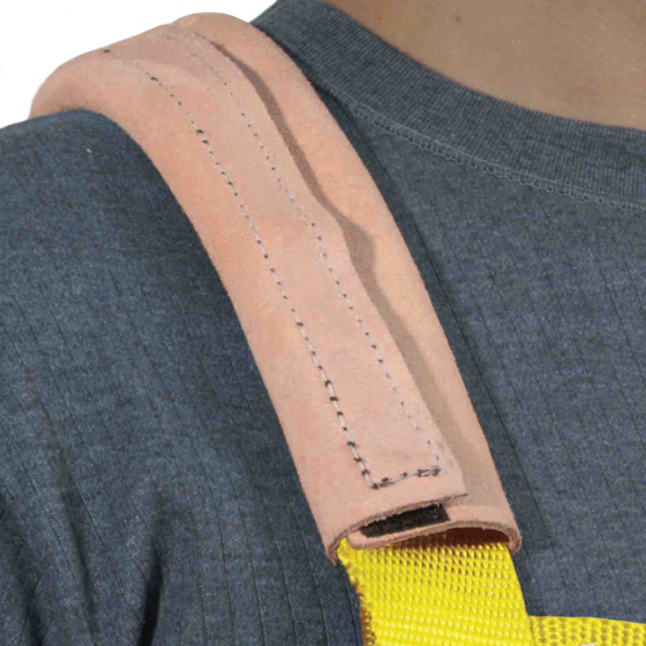 Worker using Leather Harness & Shoulder Protector Pad